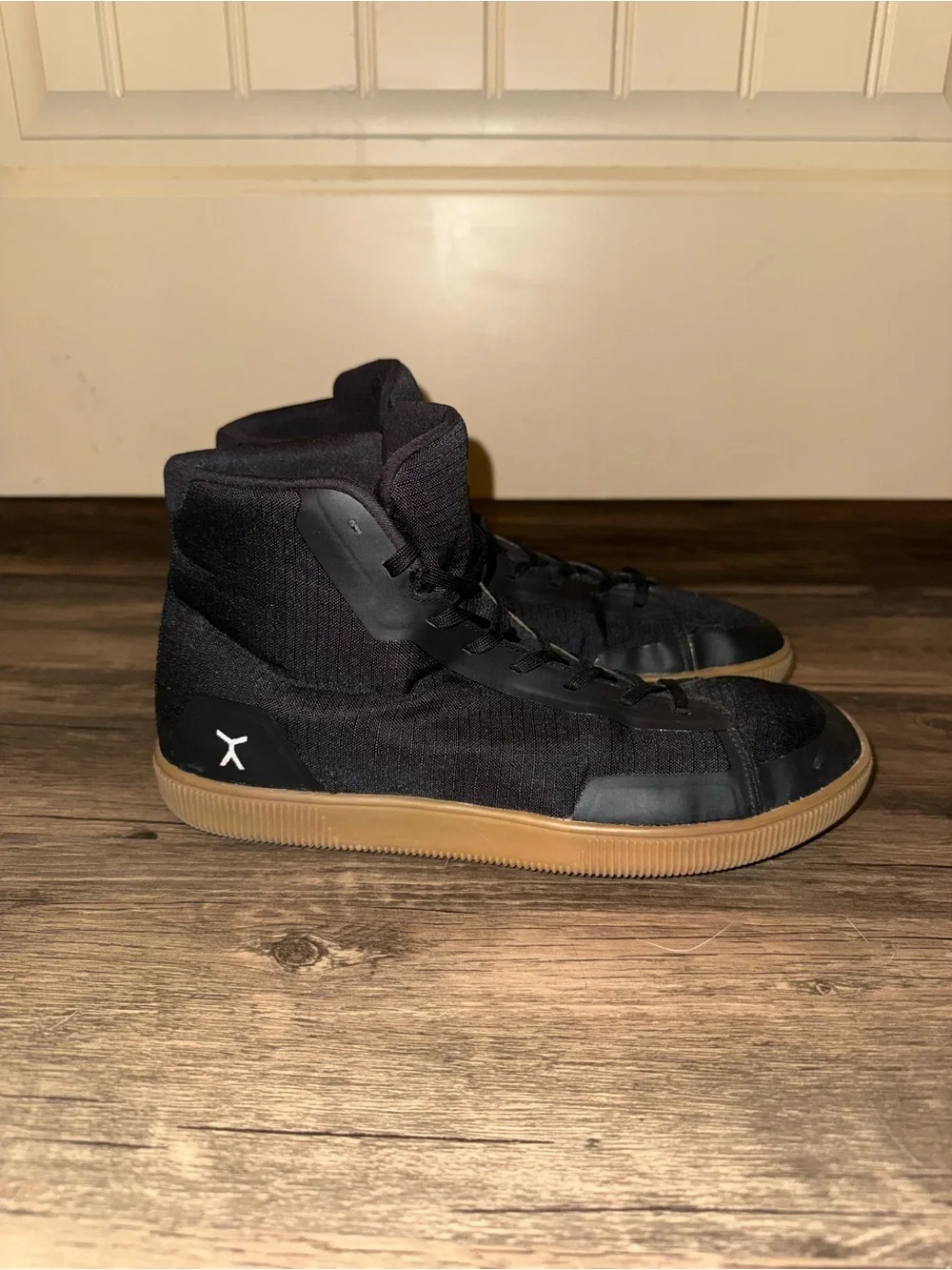 Flux Adapt High Top Trainer Black Gum Mens 10 - Womens 11 Barefoot Lifting Shoe